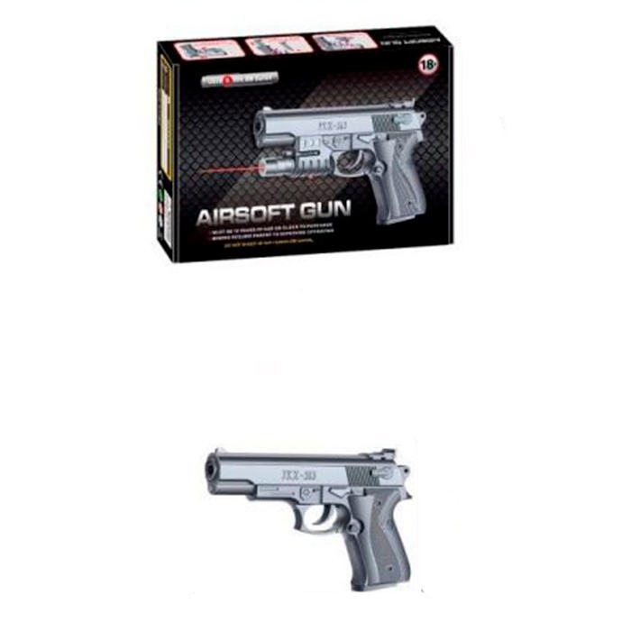 Пістолет 313A 16,5см, пластикові кулі, кор., 23,5-16-4см