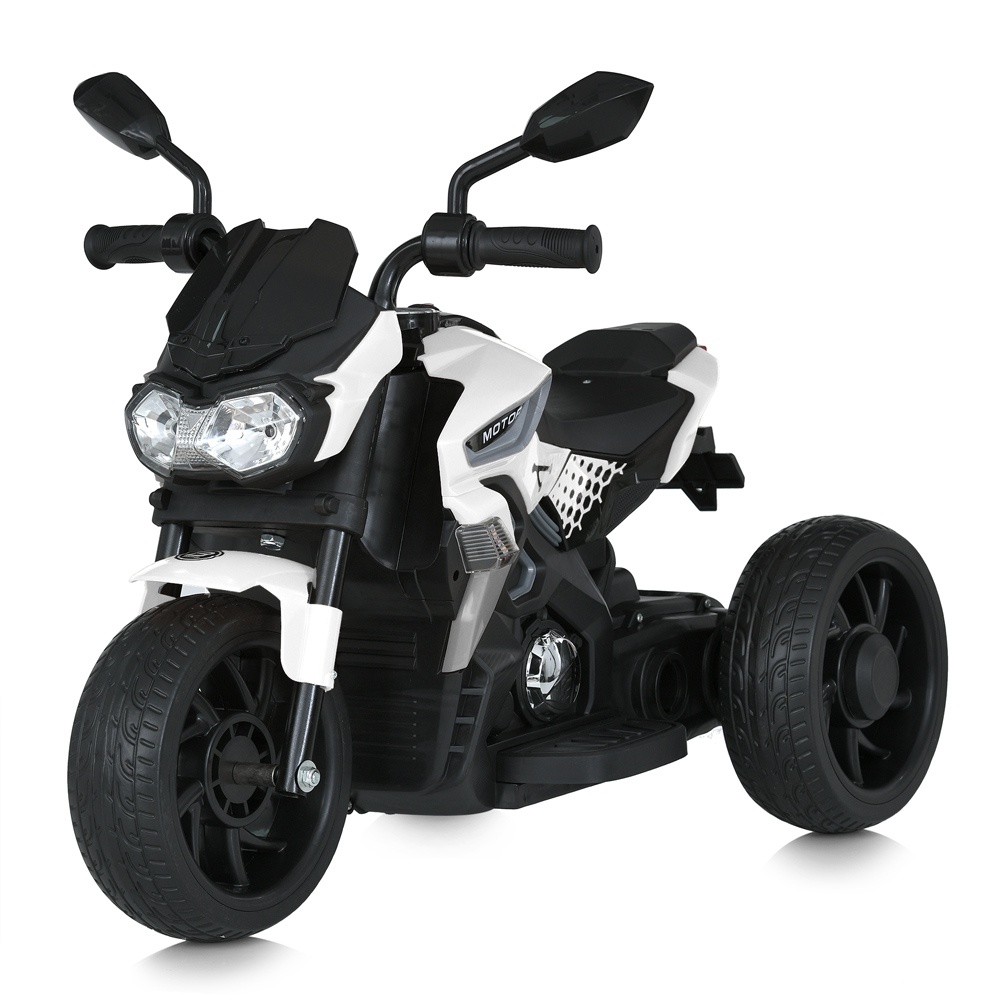 Мотоцикл M 5825E-1 1акум.12V5AH, 1мотор25W, MP3, USB, TF, EVA, муз., світло, білий