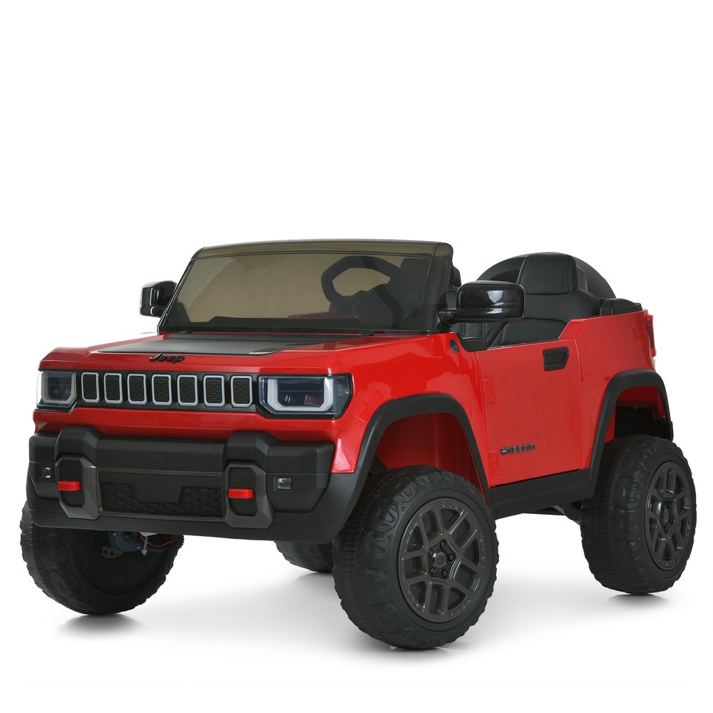 Джип JJ2500EBLR-3(24V) радіокер. 2,4G, 2*25W/2*45W, 1*24V7AH, EVA, шкіра, TF, червоний