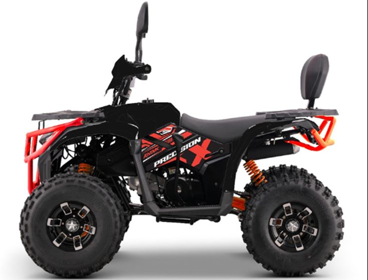 Квадроцикл AX150-2-3бензиновий 150 см³, авт. F/N/R, перед. та зад. гальма, до 85кг, чорно-черв.