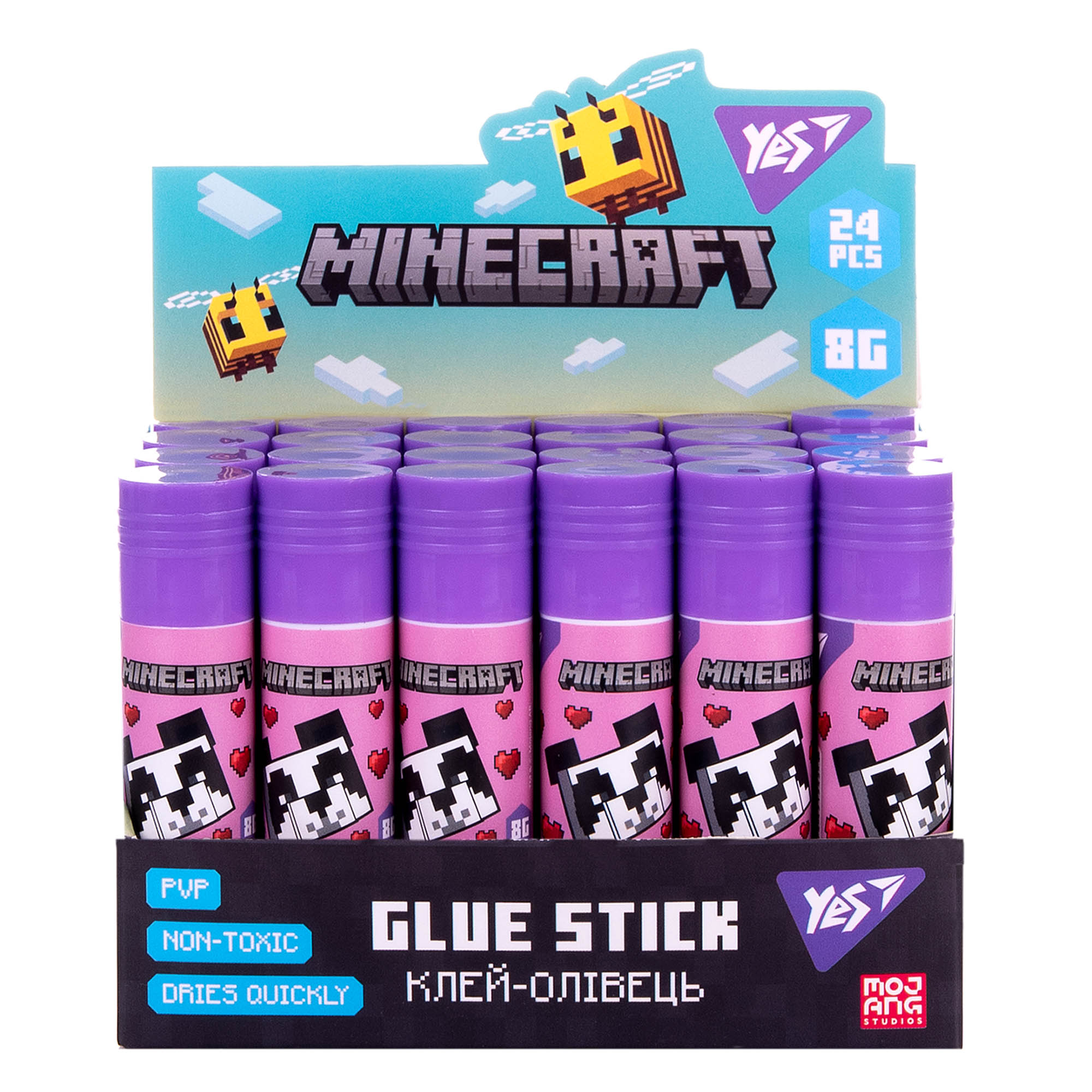 Клей-олівець Yes 8г, PVP "Minecraft.Spring"