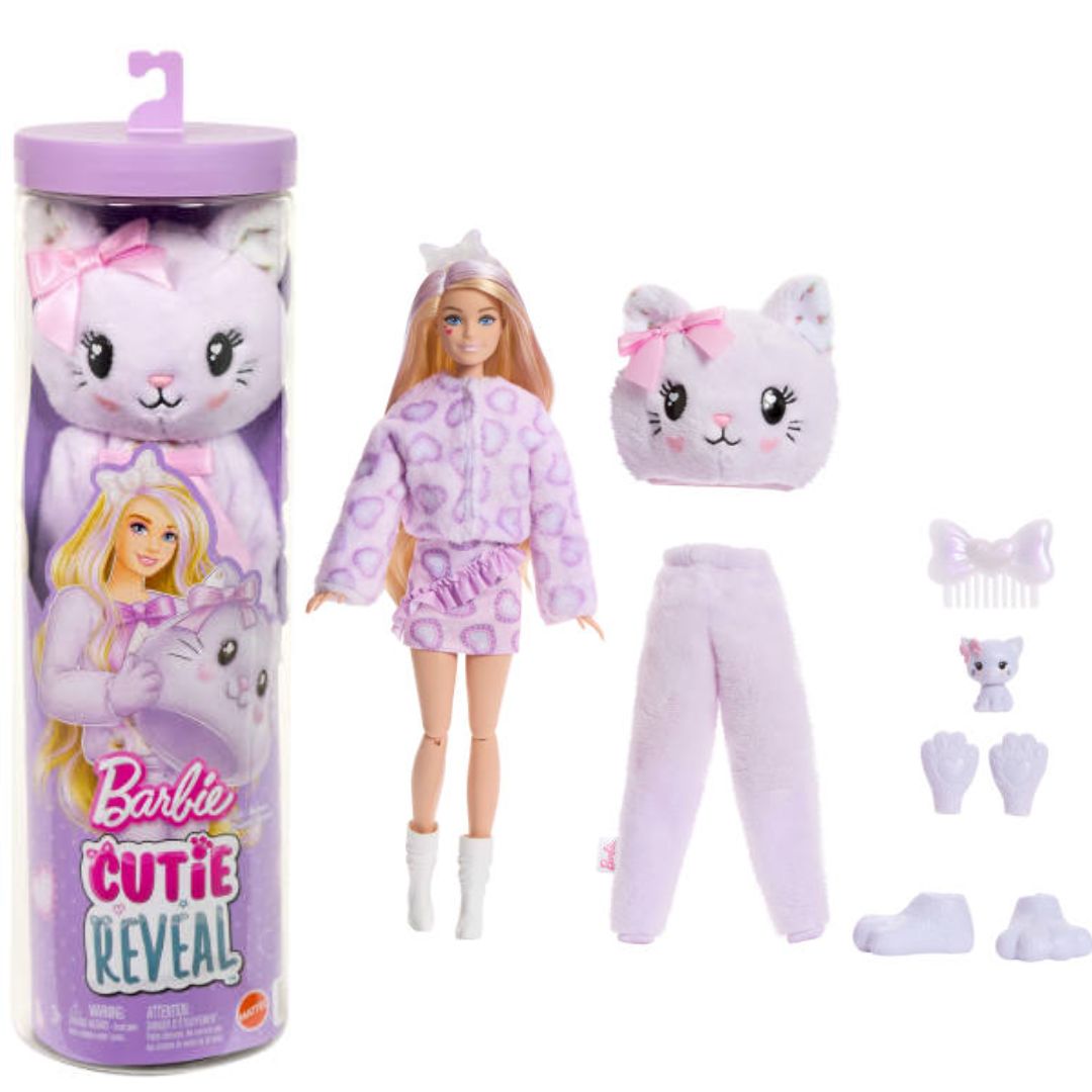 Лялька Barbie "Cutie Reveal" серії "Милі бантики" – кошеня