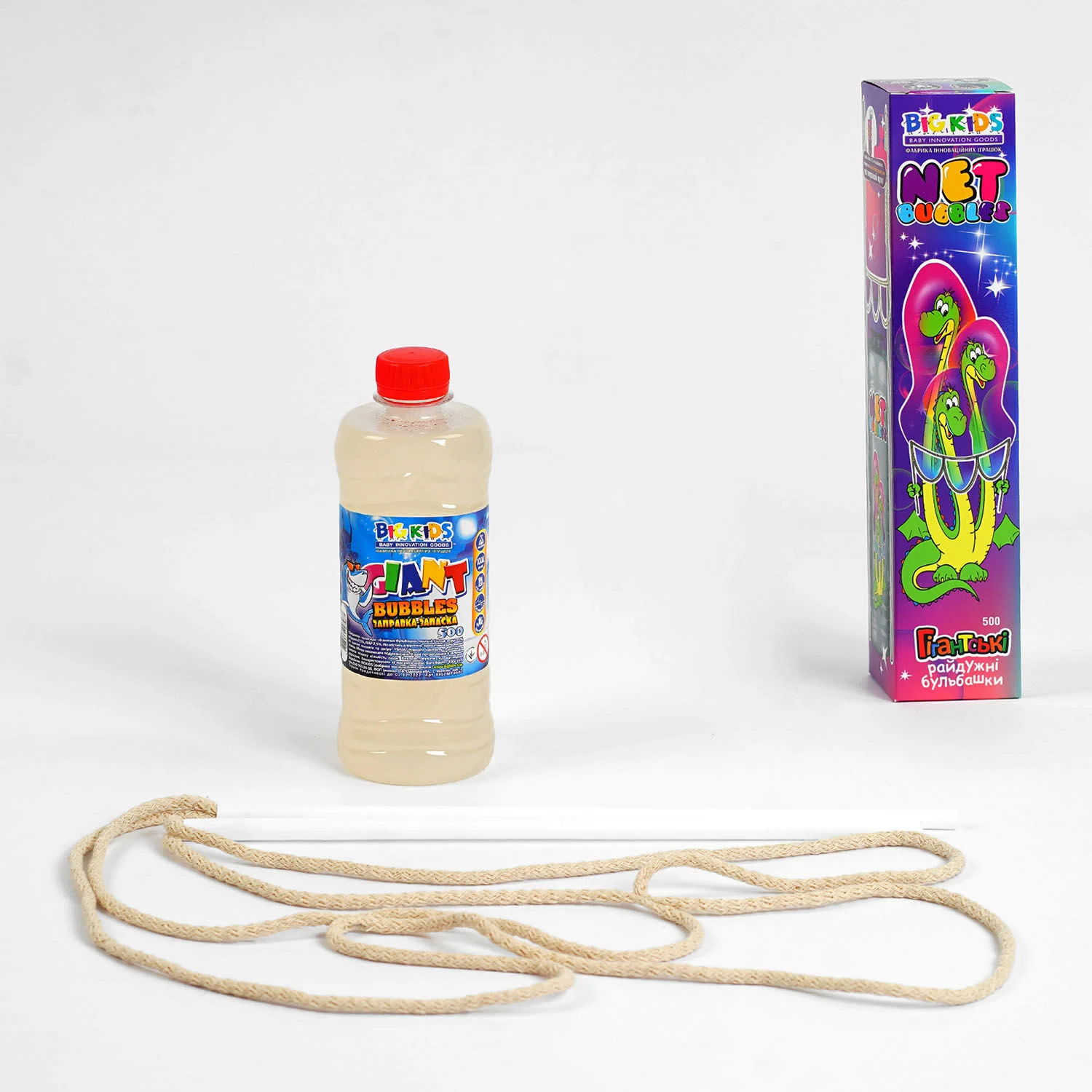 Гігантські мильні бульбашки "Net bubbles" №939734 палички 30см 500мл (1) ЦІНА ЗА 1 ШТУКУ, "Big Kids"