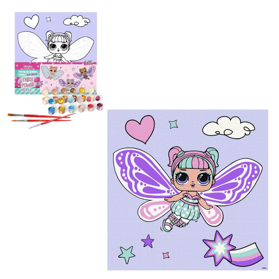 Картина за номерами для дітей "L.O.L. Surprise! O.M.G. Fairies Sweetiefly" 40х40 см