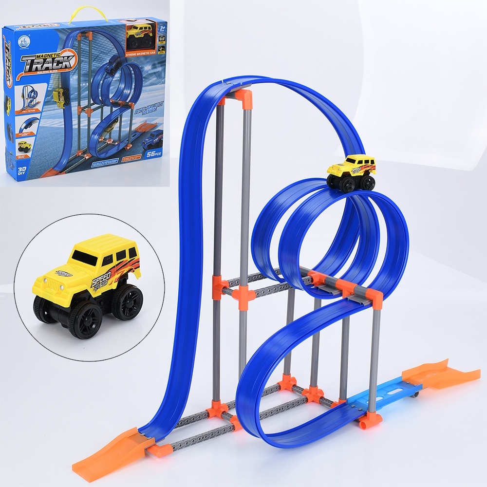 Трек 679-616B 70-32-в62см, оберт 360, машина (інерц., 7,5см), 56дет, в кор., 41-36-7см