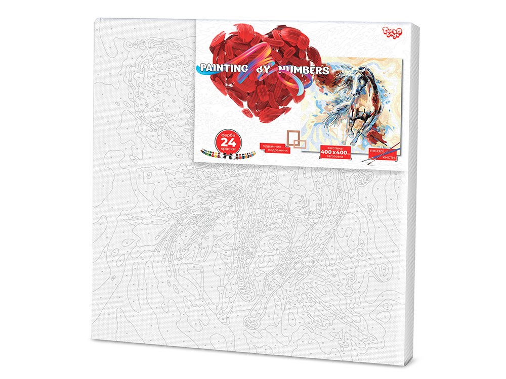 Креативна творчість "PAINTING BY NUMBERS" 40см*40см економ (KpNe-02-05)