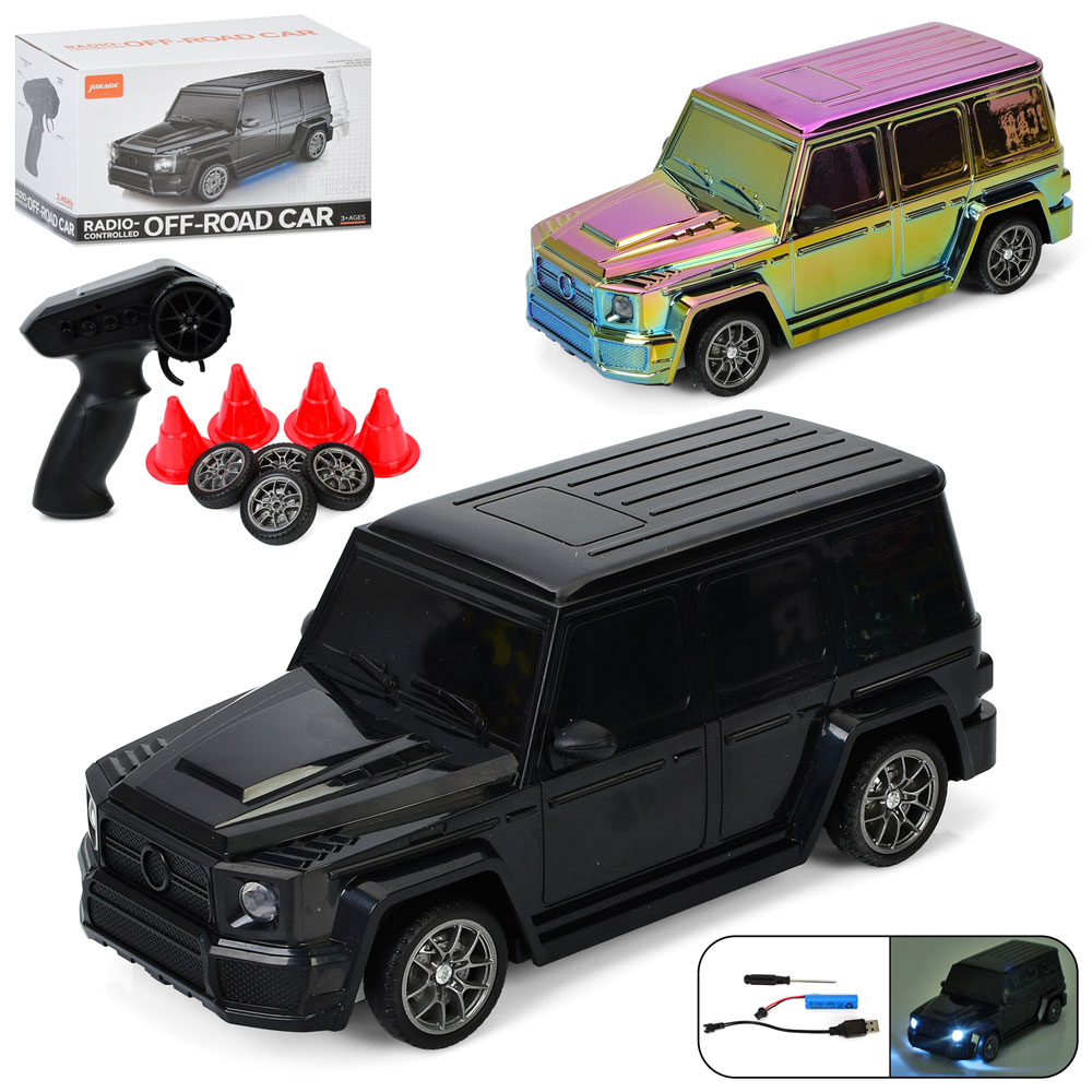 Джип 908 радіо/к2,4G, акум,1:24, світло,дрифт,доп.колеса,USB, 4х4,2 кольори, кор.