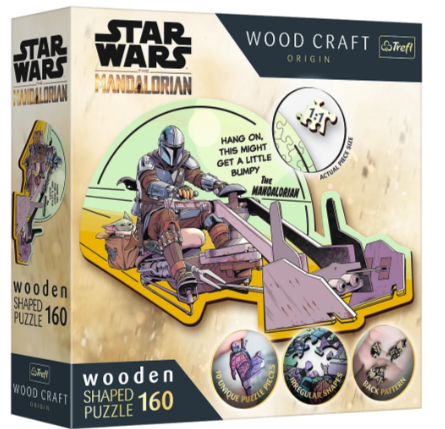 01871 Trefl Пазли "160 Wooden" Star Wars Мандалорець - возз'єднайтеся