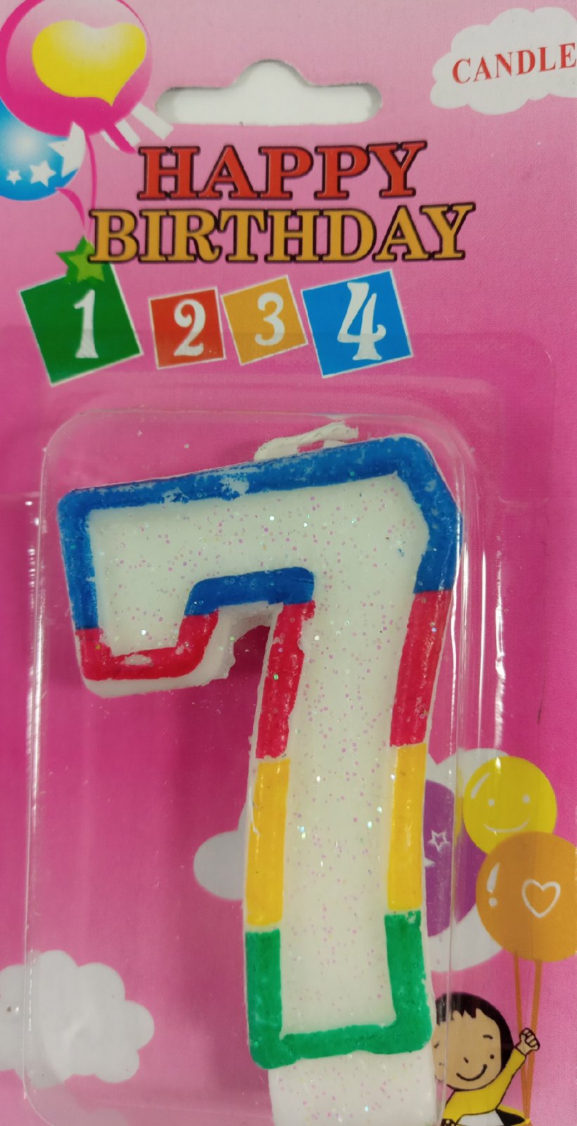Свічка цифра "7"