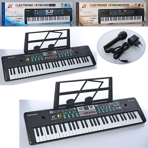 Синтезатор MQ022-23UF 61 клавіша, запис, 2 види, FM,USB,мікрофон, 2 види, від мережі, кор., 23,5-83-