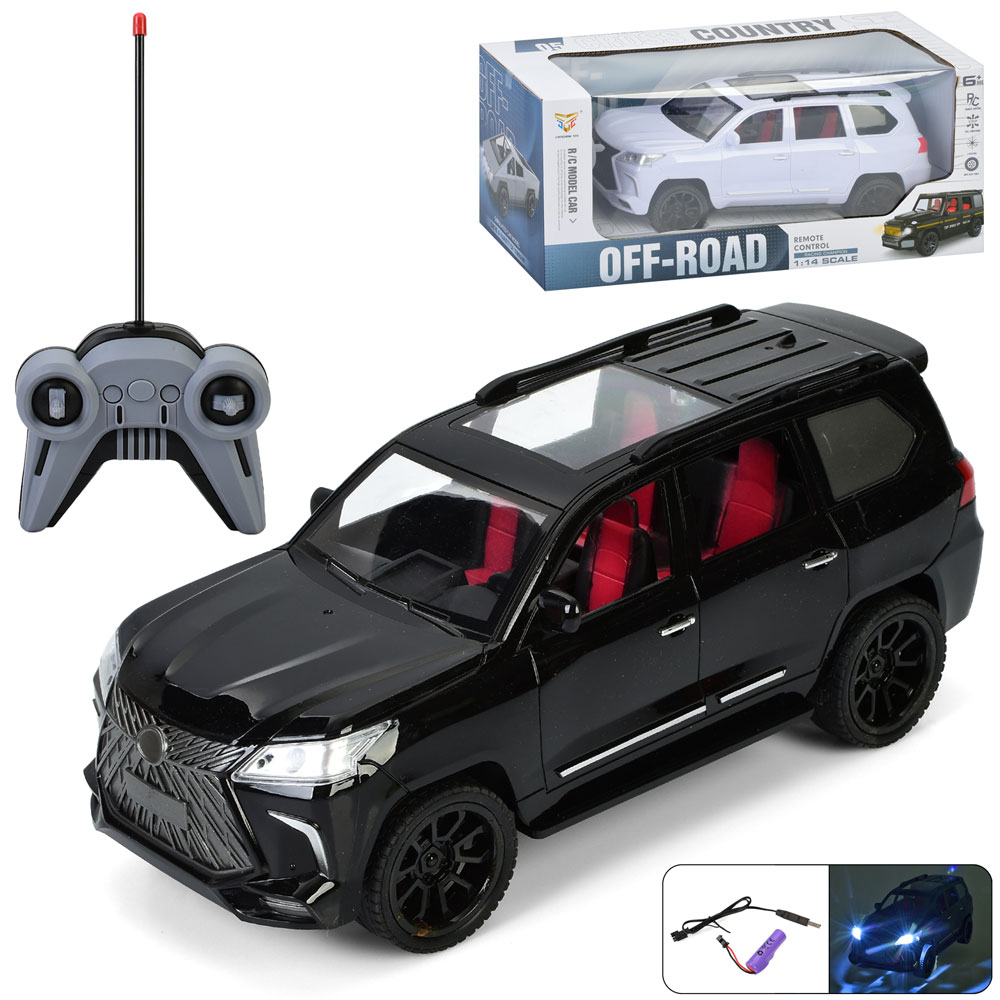 Машина 689S-130A радіо/к, акум,1:14, світло, гумові колеса, USBзарядне,2 кольори, кор.38-16,5-16см