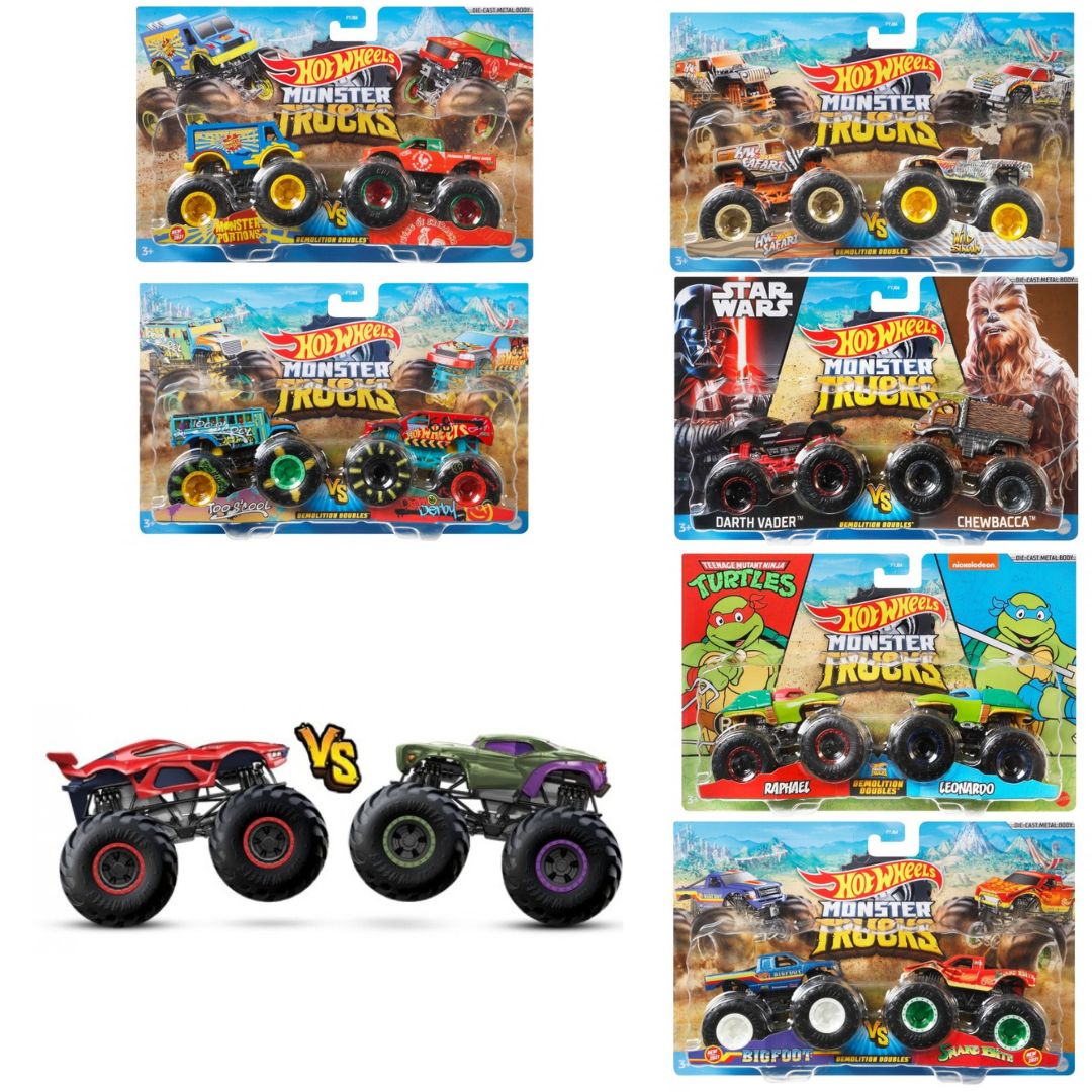 Набір із 2 машинок-позашляховиків серії «Monster Trucks» Hot Wheels (в ас.)