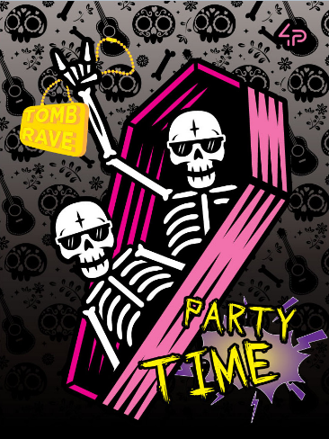 Блокнот TM 4Profi "Skeleton" tomb party, A5																			
