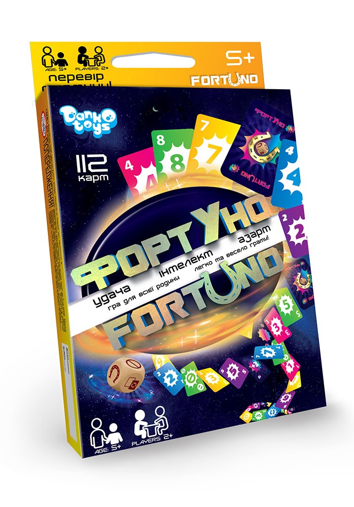 Розвиваюча настільна гра "ФортУно" cередня укр