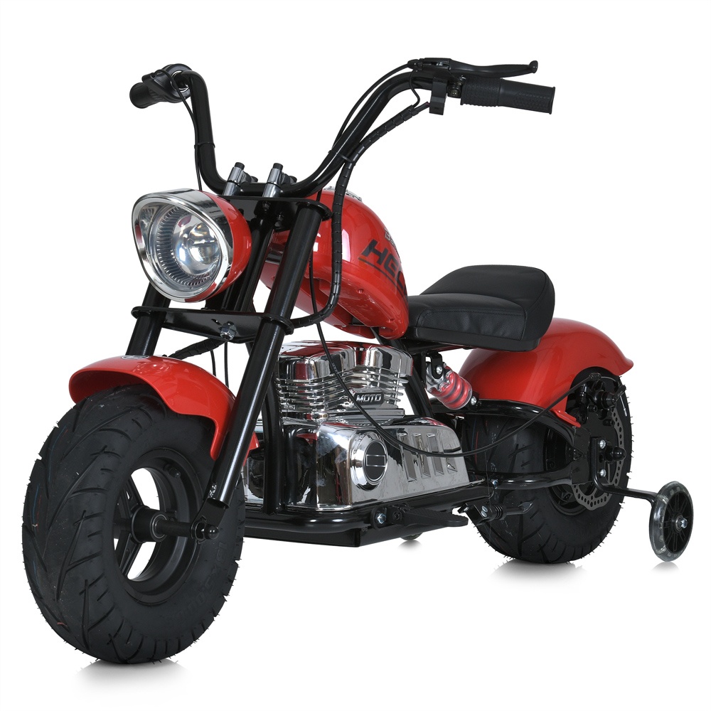 Мотоцикл M 6016AL-3(36V) 2*18V9AH, 1*350W, USB, BLUETOOTH, TF, шкіра, червоний.