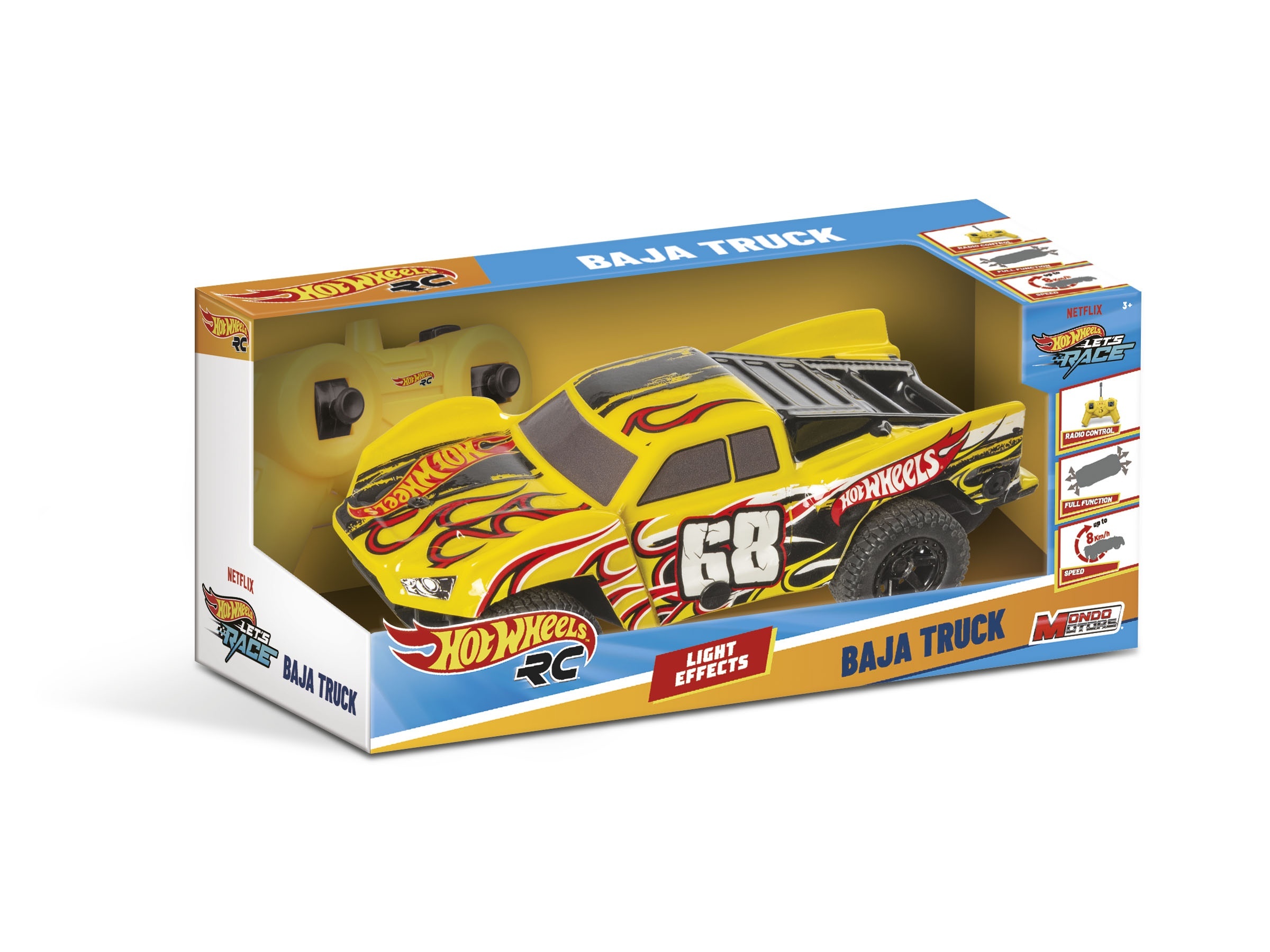 Машина 63823 Hot Wheels,радіок.40MHz,18см,корпус не б'ється,гум.колеса,на бат.,в кор.,28-12,5-12,5см