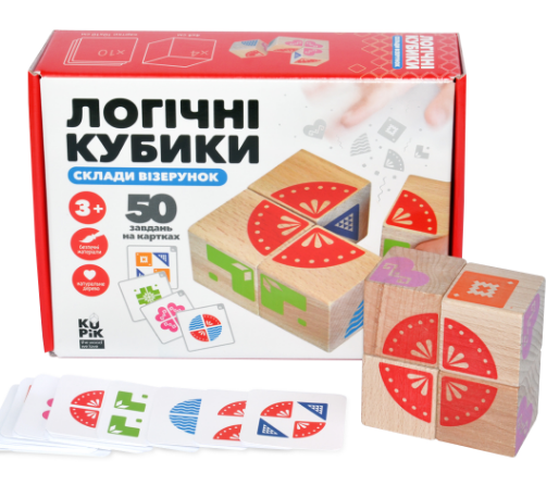 Логічні кубики "Склади візерунок"
