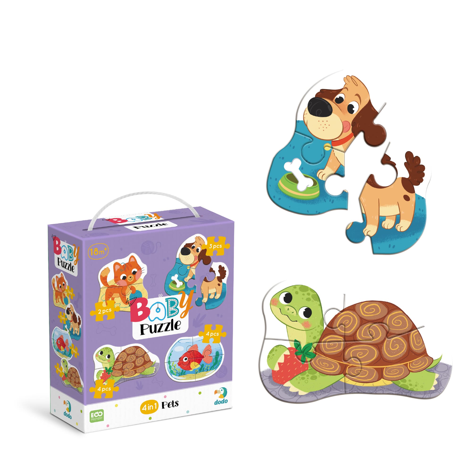 Пазл 4 в 1 Baby puzzle. Домашні тварини