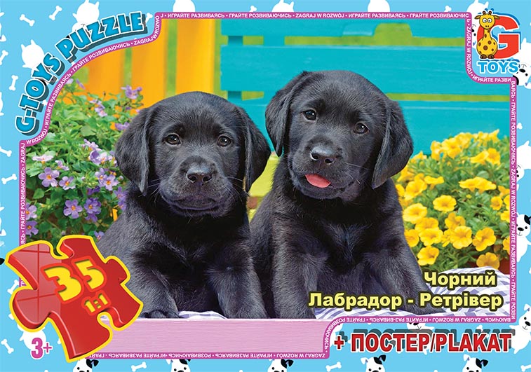 AN145 Пазли ТМ "G-Toys" із серії "Домашні улюбленці", 35 ел.