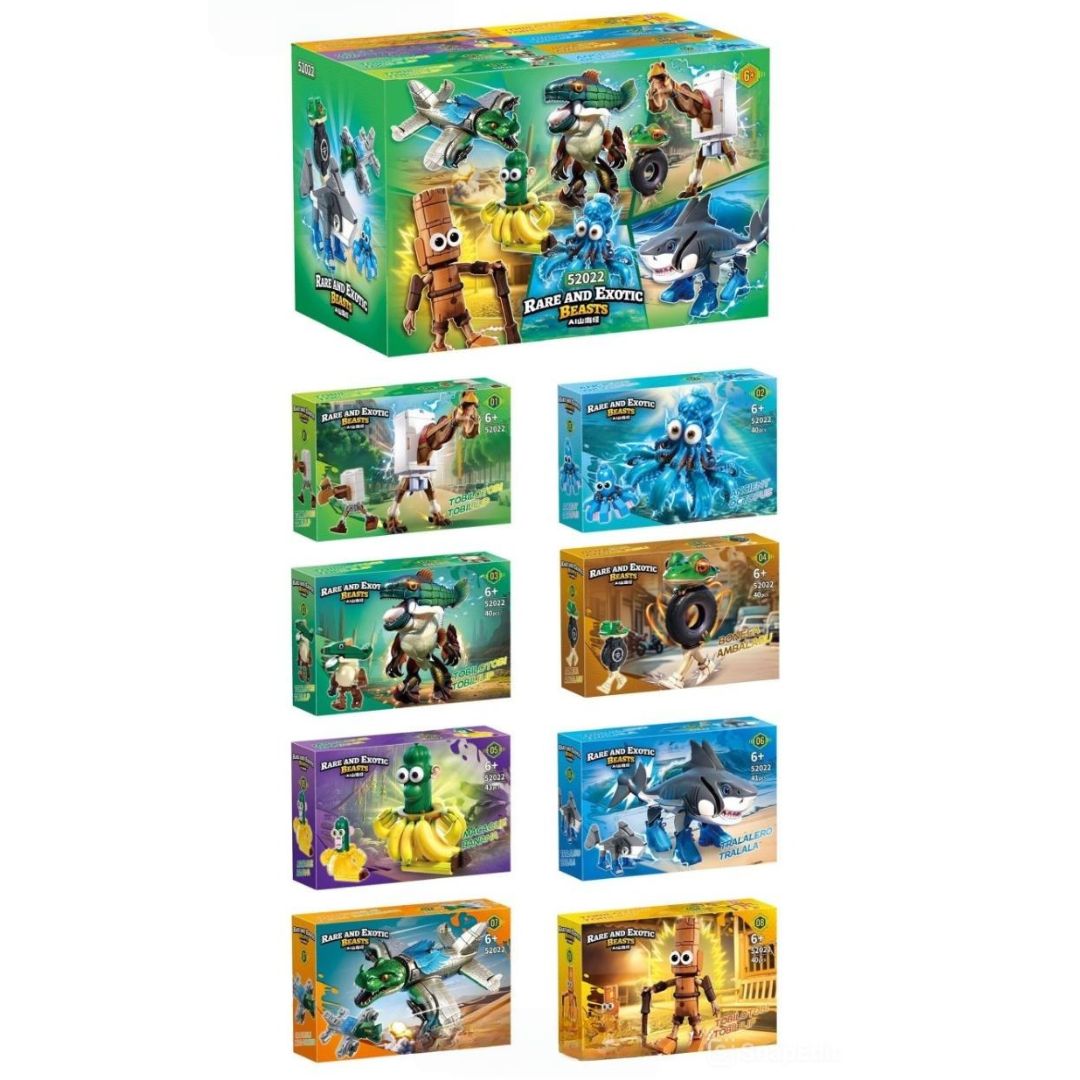 Конструктор 52022 монстр, кор., 8 видів,16 шт. в диспл., 29,5-19,5-16,5 см.