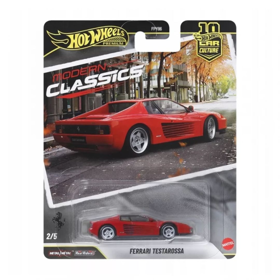 Колекційна модель машинки Ferrari Testarossa серії "Car Culture" Hot Wheels
