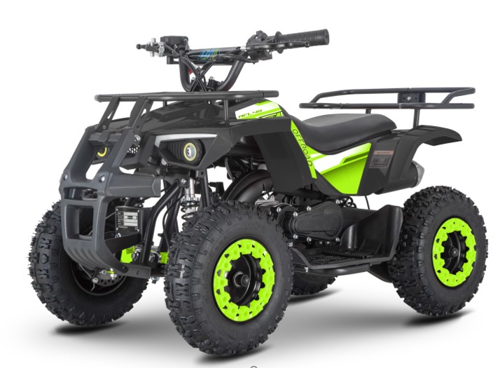 Квадроцикл HB-ATV1000AS-2-5 мотор 1000W,3акум 12A/12V,швидк.25км/год,допуст.нав. 45кг,чор.неон.зелен