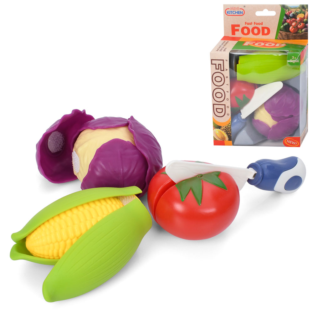 Продукти 623-527 на липучці, овочі, ніж, в кор-ці, 11,5-17,5-6см