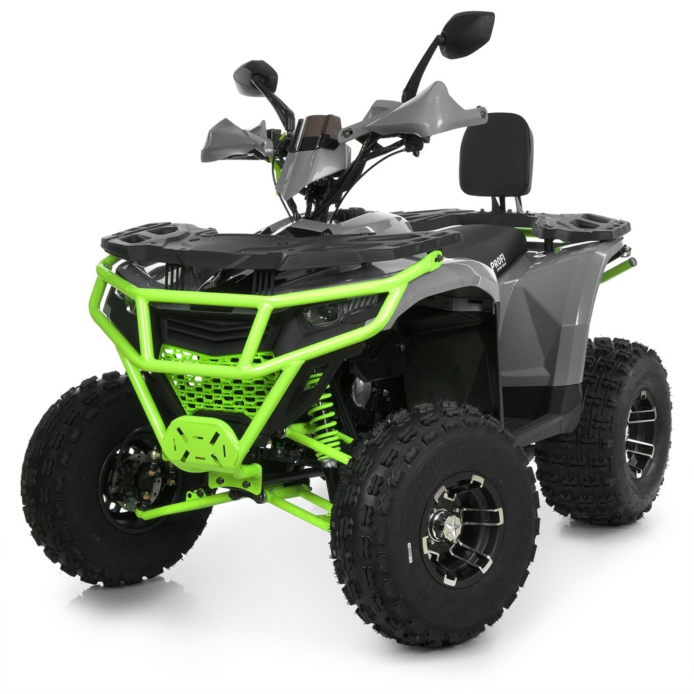 Квадроцикл AX150-11-5 бензиновий 150 см³, авт. F/N/R, перед.та зад.гальма, до 85кг, сіро-зелен.