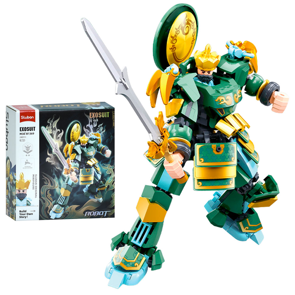 Конструктор SLUBAN M38-B1369 робот-воїн, 18,1см, фігурка, 240дет, 22-23,5-6,5см