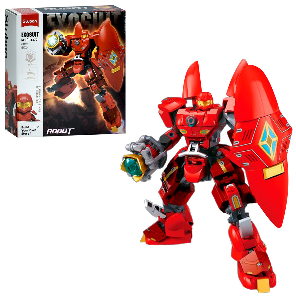 Конструктор SLUBAN M38-B1379  робот-воїн, фігурка, 241дет, в кор-ці, 22-23,5-6,5см