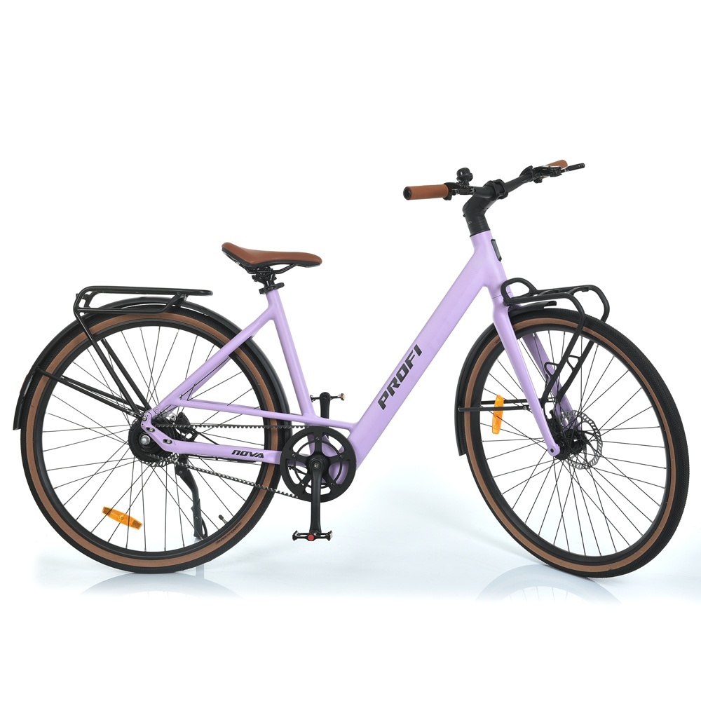 Електровелосипед 28д. MEB 700C NOVA-5 мот250W,бат48V10AH,р-р кол .700*40C, бузковий мат