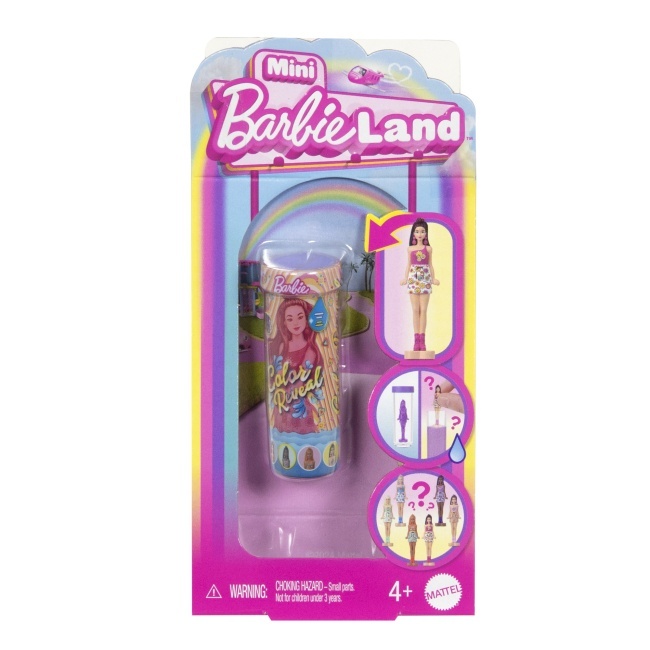 Мінілялечка-сюрприз Barbie "Color Reveal" серії "Mini BarbieLand" – райдужні та стильні