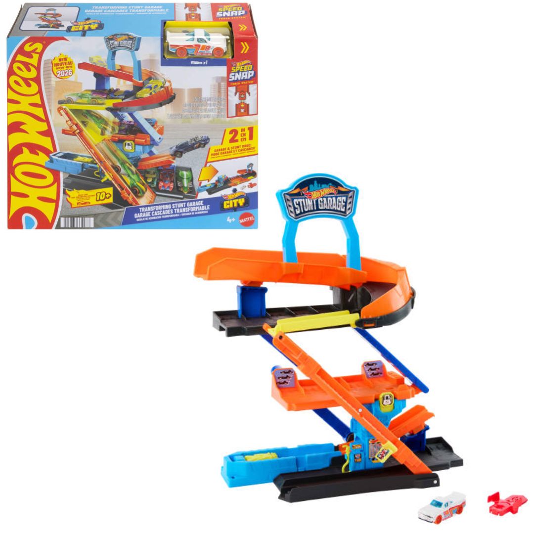 Набір "Гараж-трансформер для трюків" Hot Wheels