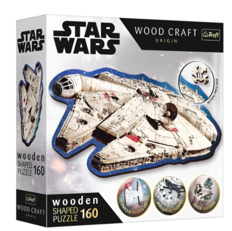 01895 Trefl Пазли "160 Wooden" Star Wars Тисячолітній сокіл