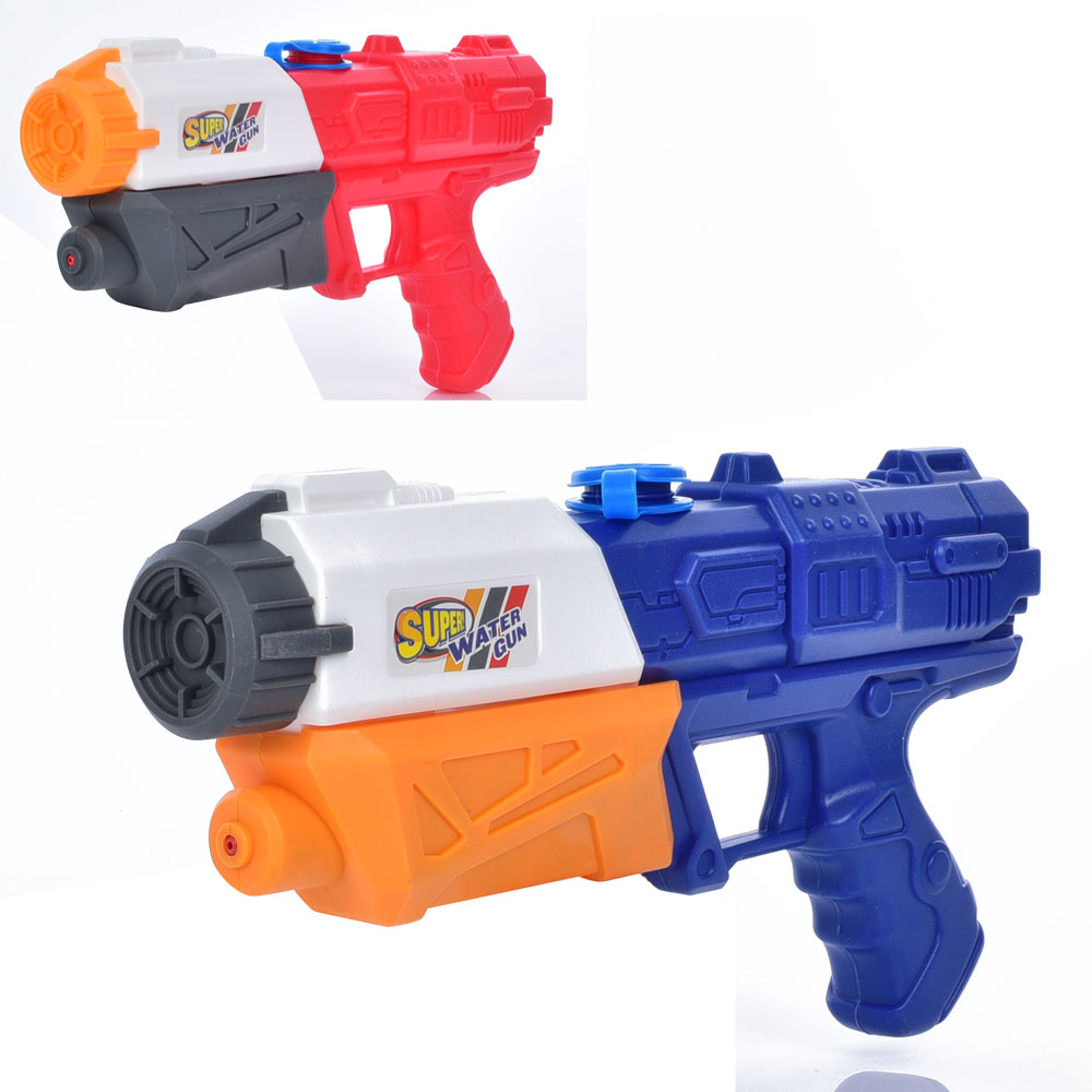 Водяний бластер MR 1018 розмір середній, помпа, 2 кольори, кул., 35-19-5 см.