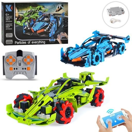Конструктор K96101-102 машина, радіокер., акум., USB, 2види (557 і 561дет.), кор., 34,5-22,5-7см.