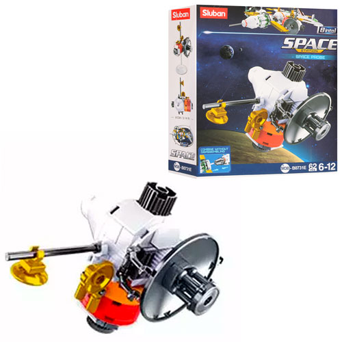 Конструктор SLUBAN M38-B0731E космічний зонд, 62 дет., кор., 14-17-4,5 см.