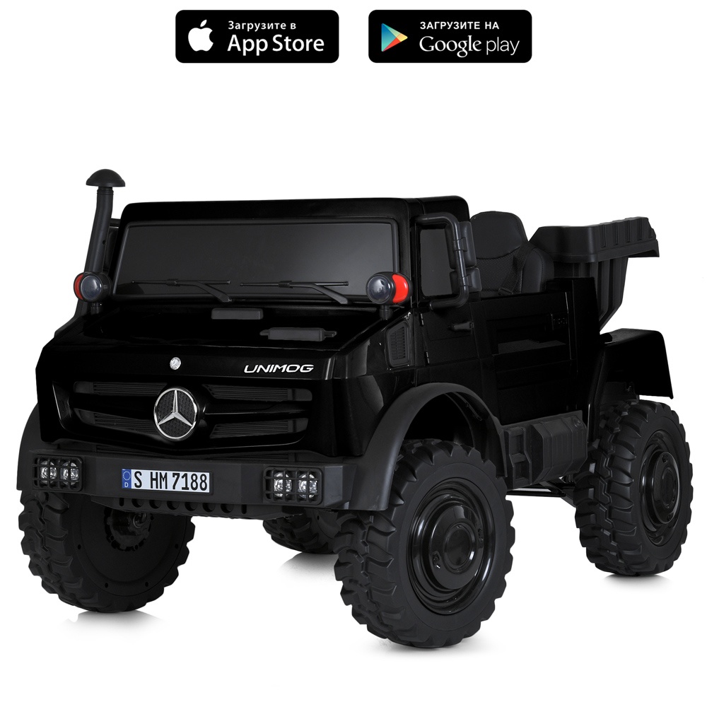Джип M 5837EBLR-2(36V) радіокер.2,4G,1мот.350W,3акум.12V9AH,BLUETOOTH,USB,TF,EVA,муз.,світло,чорний.