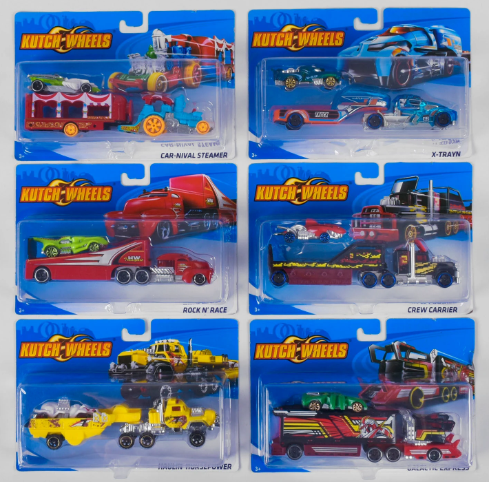 Трейлер з машинкою T-M 868-1 6 видів, металопластик, на аркуші