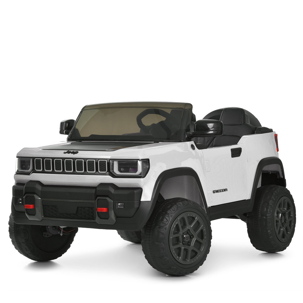 Джип JJ2500EBLR-1(24V) радіокер.2,4G, 2*25W/2*45W, 1*24V7AH, EVA, шкіра, TF, білий