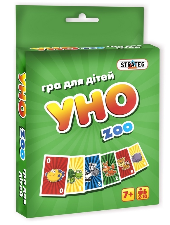 Гра 7016 (укр.) "Уно zoo", в кор-ці 13,5см-9см-2,5см