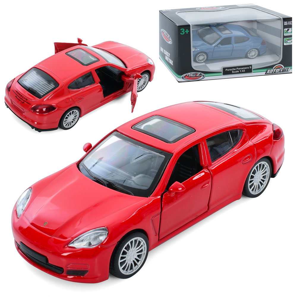 Машина AS-3048 АвтоСвіт,1:43,Porsche Panamera S,мет.,інерц.,відчин.двері,гум.колеса,2кольори,кор.,14
