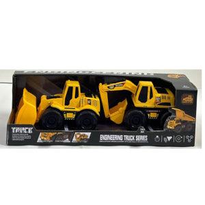 Будтехніка 210-133C інерція,набір2шт(бульдозер16см,екскаватор15см)звук.світ,рух.дет.бат.кор.