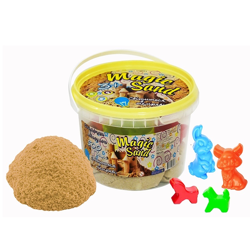 Magic sand класичний, що світиться у темряві, у відрі 0,500 кг