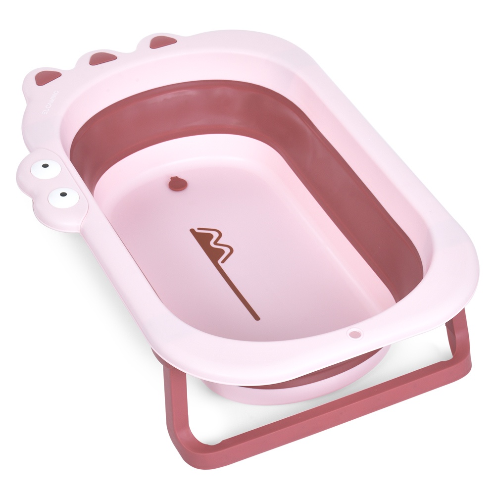 Ванночка ME 1141 CROCO Pink дитяча, силікон, складана, 80*53,9*20,8, рожевий.