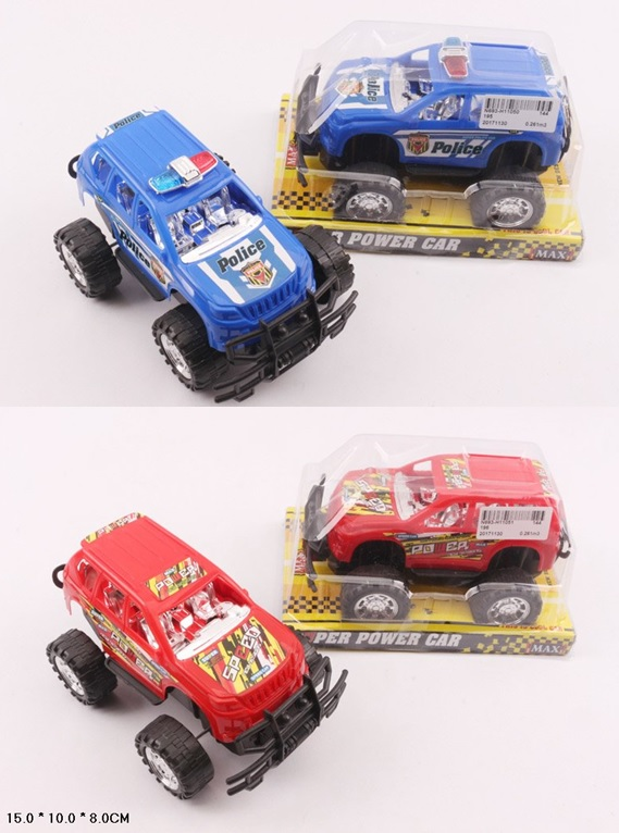 Машина арт.195/196 (144шт/2) 2кольора,інерц.,під слюдою 15*10*9см