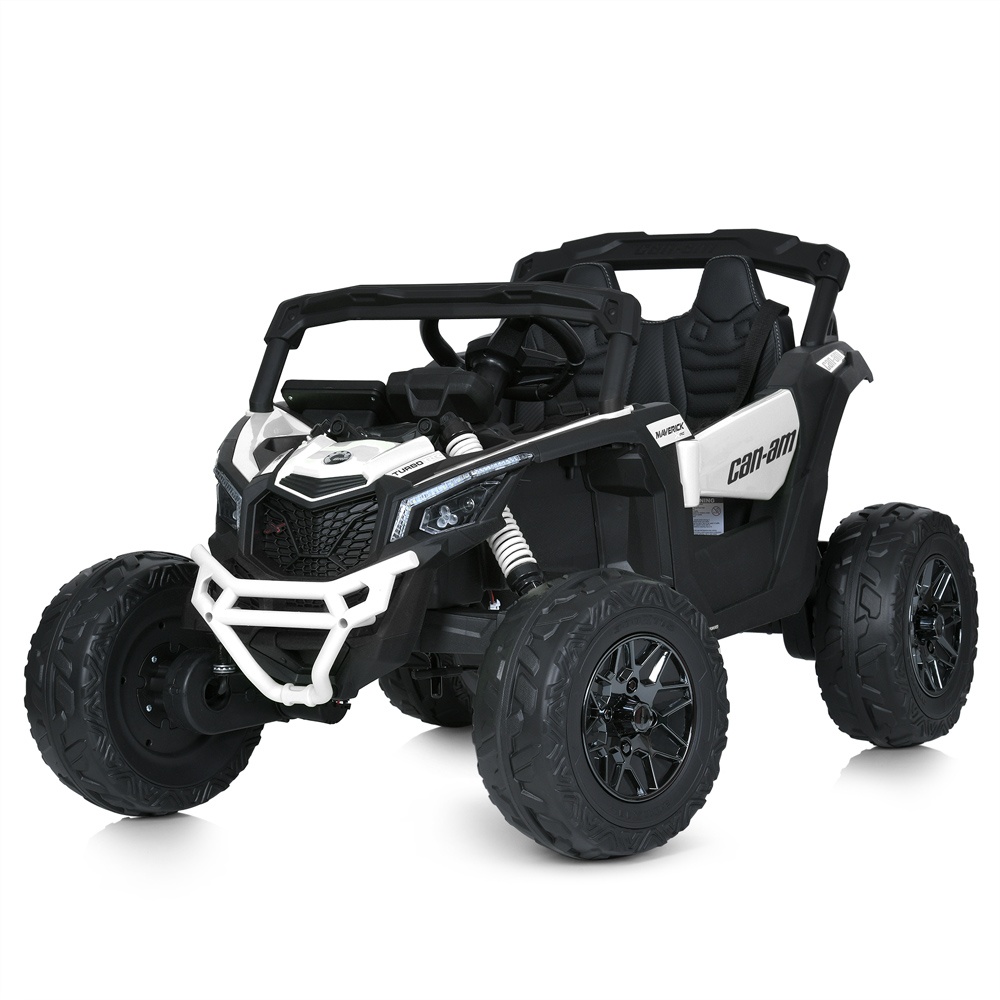 Джип M 5099EBLR-1(24V) 2,4G (радіокер.), 4 мотори 200W, 1 акум.24V7AH, EVA, шкiра, білий.