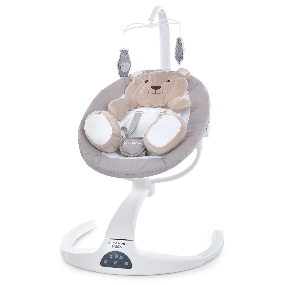 Заколисуючий центр ME 1077 HUGS Beige пульт, 5 швидк., таймер, 12 мелод., USB,2 полож.спинки,бежевий