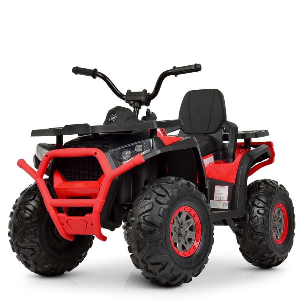 Квадроцикл M 4081EBLR-2-3 2,4G,2мот.35W,1акум.12V9AH,MP3,USB,TF,муз.,світло,шкіра,EVA,червоно-чорний
