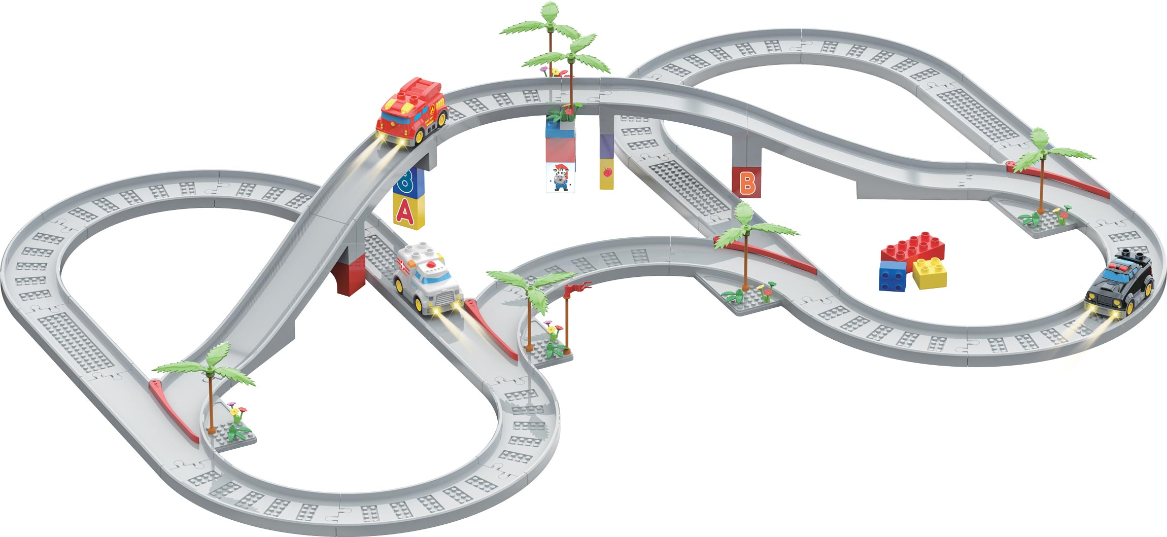 Ігровий набір ZIPP Toys Електричний автотрек "Міські служби порятунку", модель 2